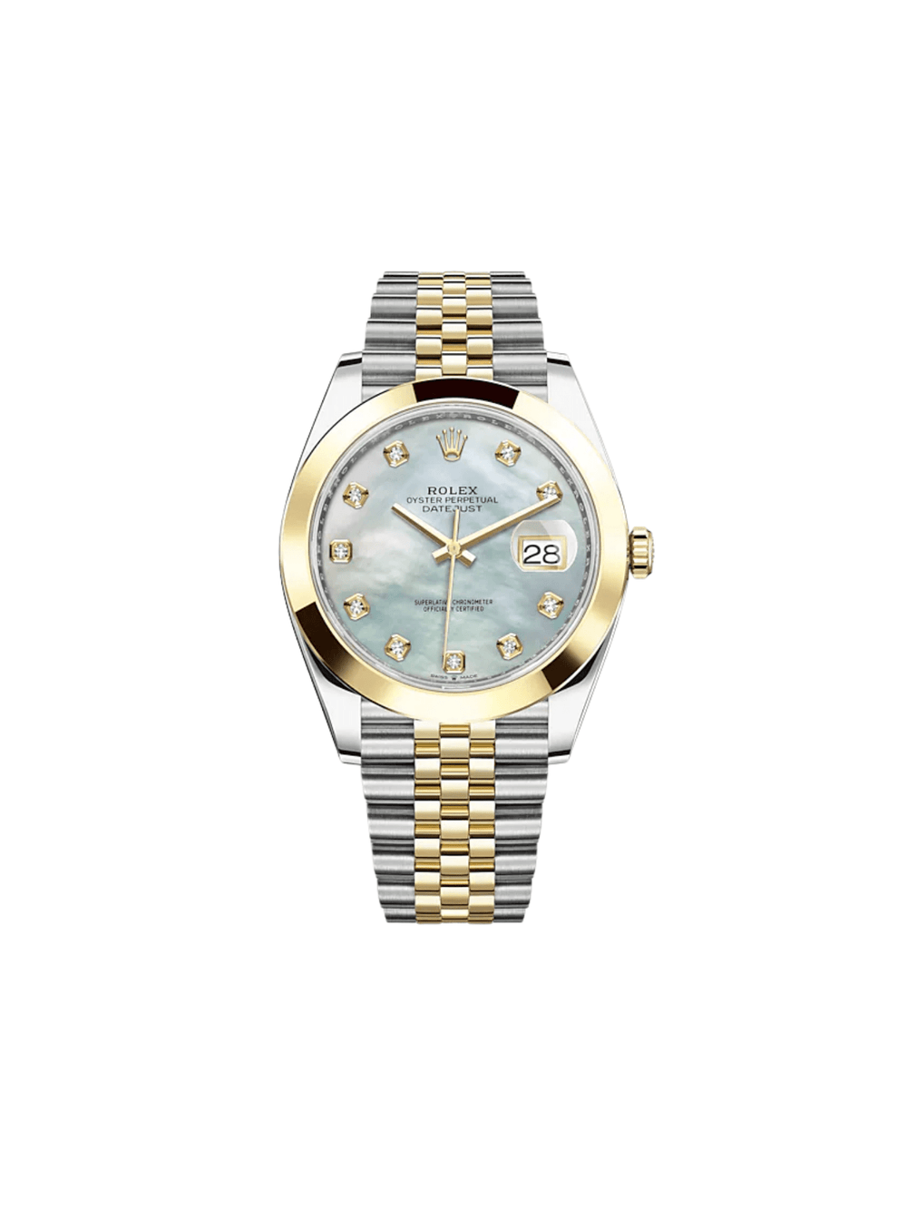 Rolex Datejust 126303 Stainless Steel Yellow Gold Mother of Pearl Diamond Dial Jubilee - View 2