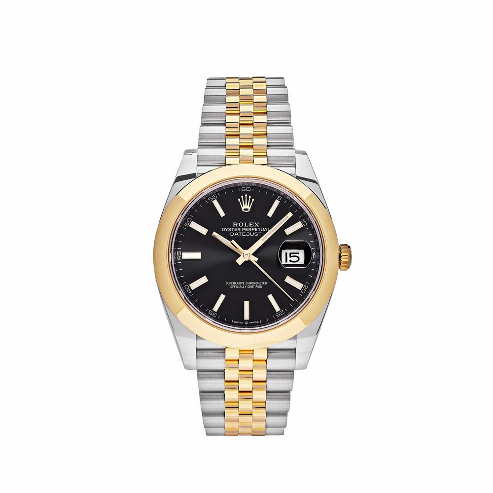 Rolex Datejust 126303 Stainless Steel Yellow Gold Black Dial Jubilee (2022) - View 4