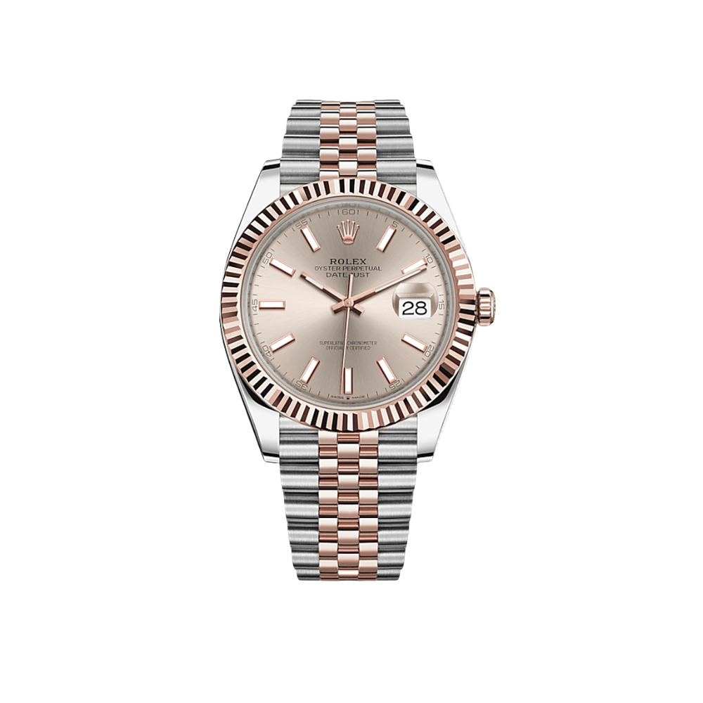 Rolex Datejust 126331 Rose Gold Stainless Steel Sundust Dial Jubilee (2021) - View 13
