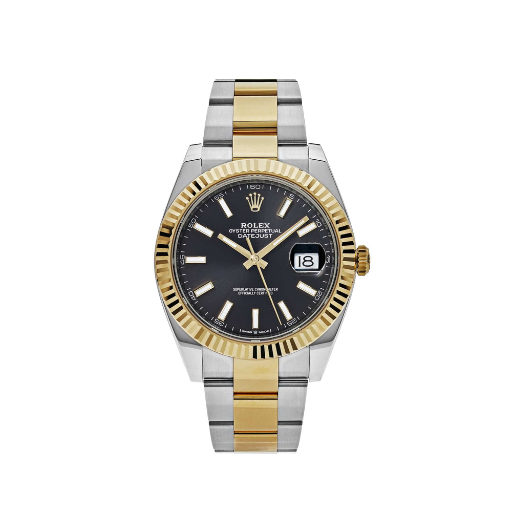 Rolex Datejust 126333 Yellow Gold Stainless Steel Black Dial Oyster - View 13