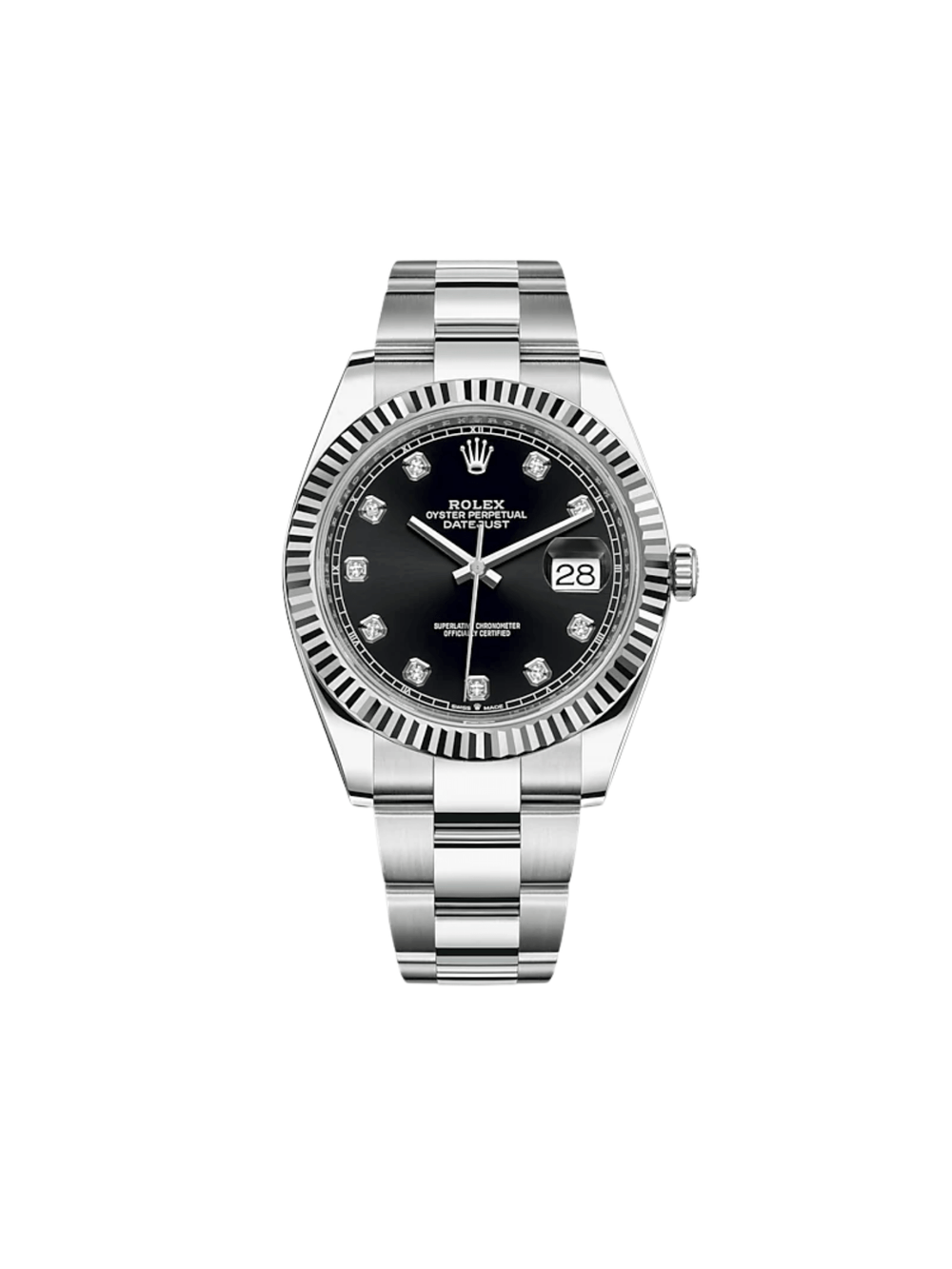 Rolex Datejust 126334 Stainless Steel Black Diamond Dial Oyster - View 2
