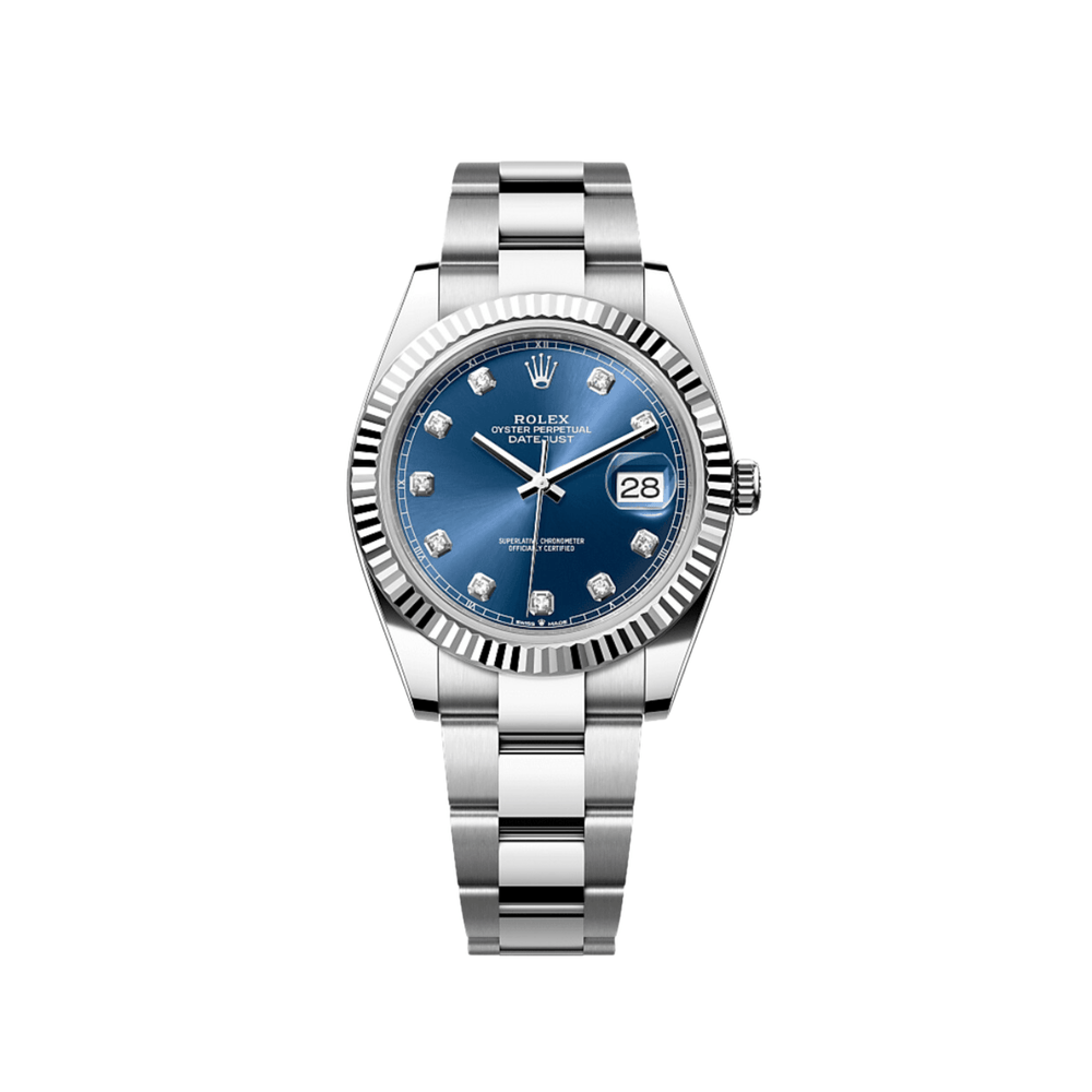 Rolex Datejust 126334 Stainless Steel Blue Diamond Dial Oyster (2024) - View 2