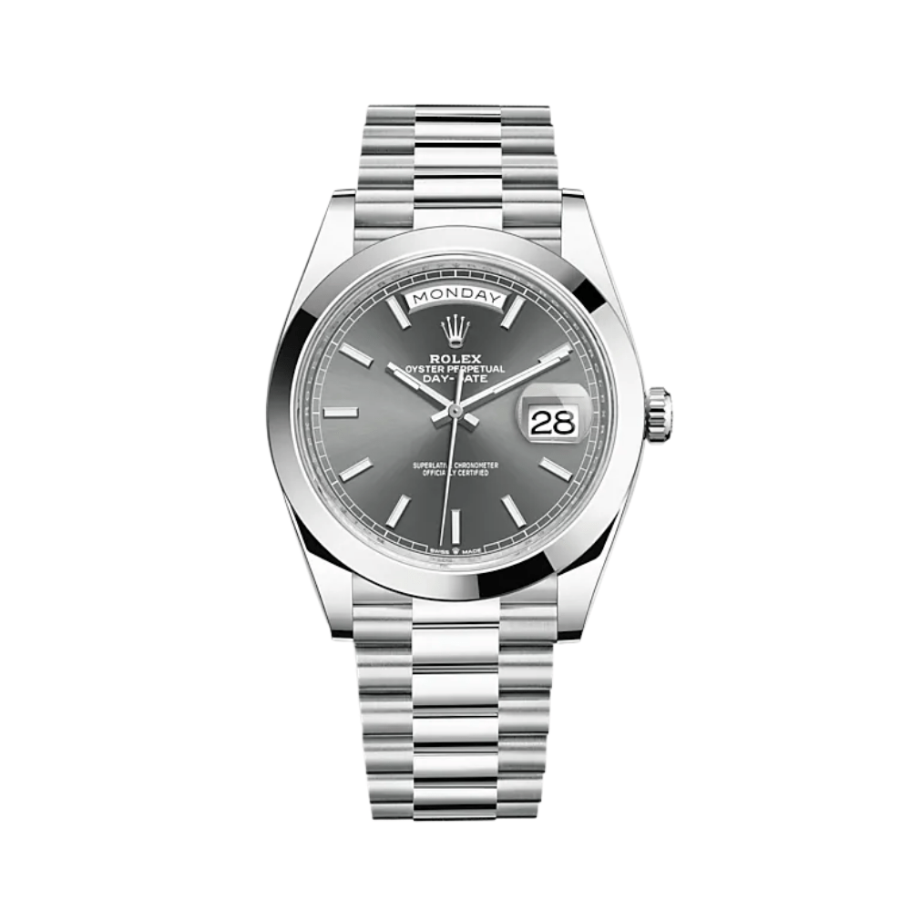 Rolex Day-Date 228206 Platinum Slate Dial - View 2