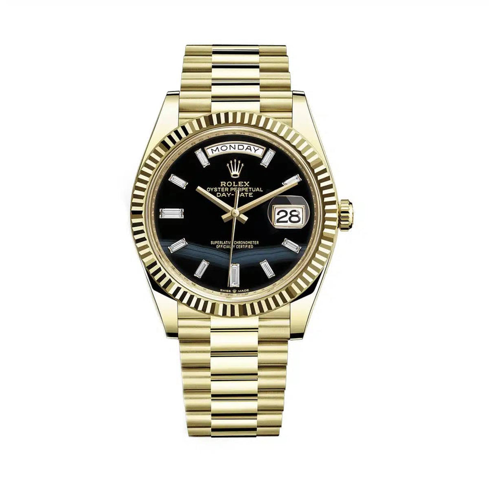 Rolex Day-Date 228238 Yellow Gold Black Onyx Dial - View 2