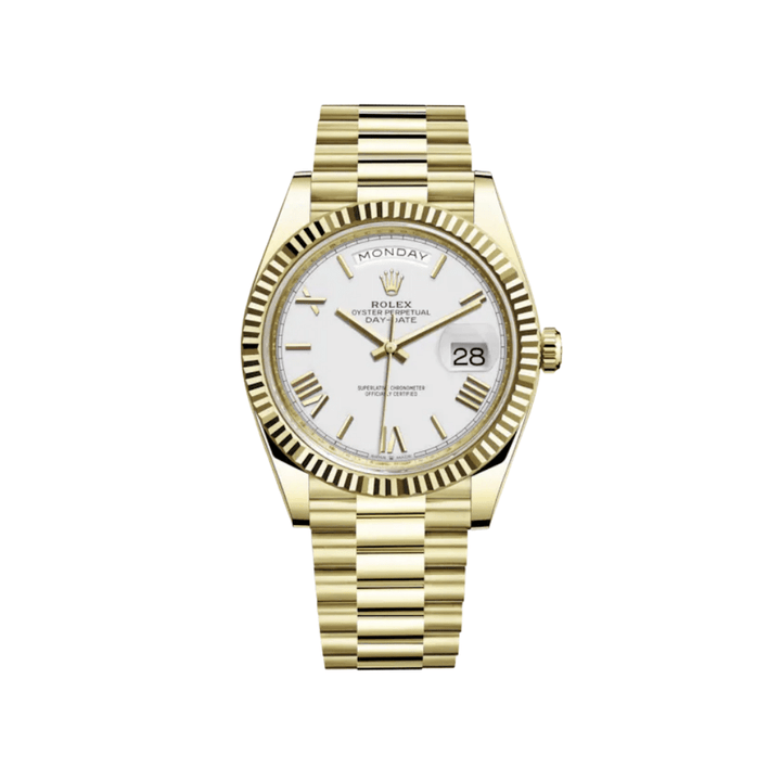 Rolex Day-Date 228238 Yellow Gold White Dial - View 6
