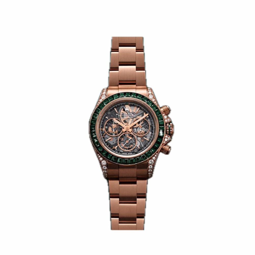 Rolex Daytona Artisans de Genève “Poetry of Lights” Rose Gold Emeralds - View 8