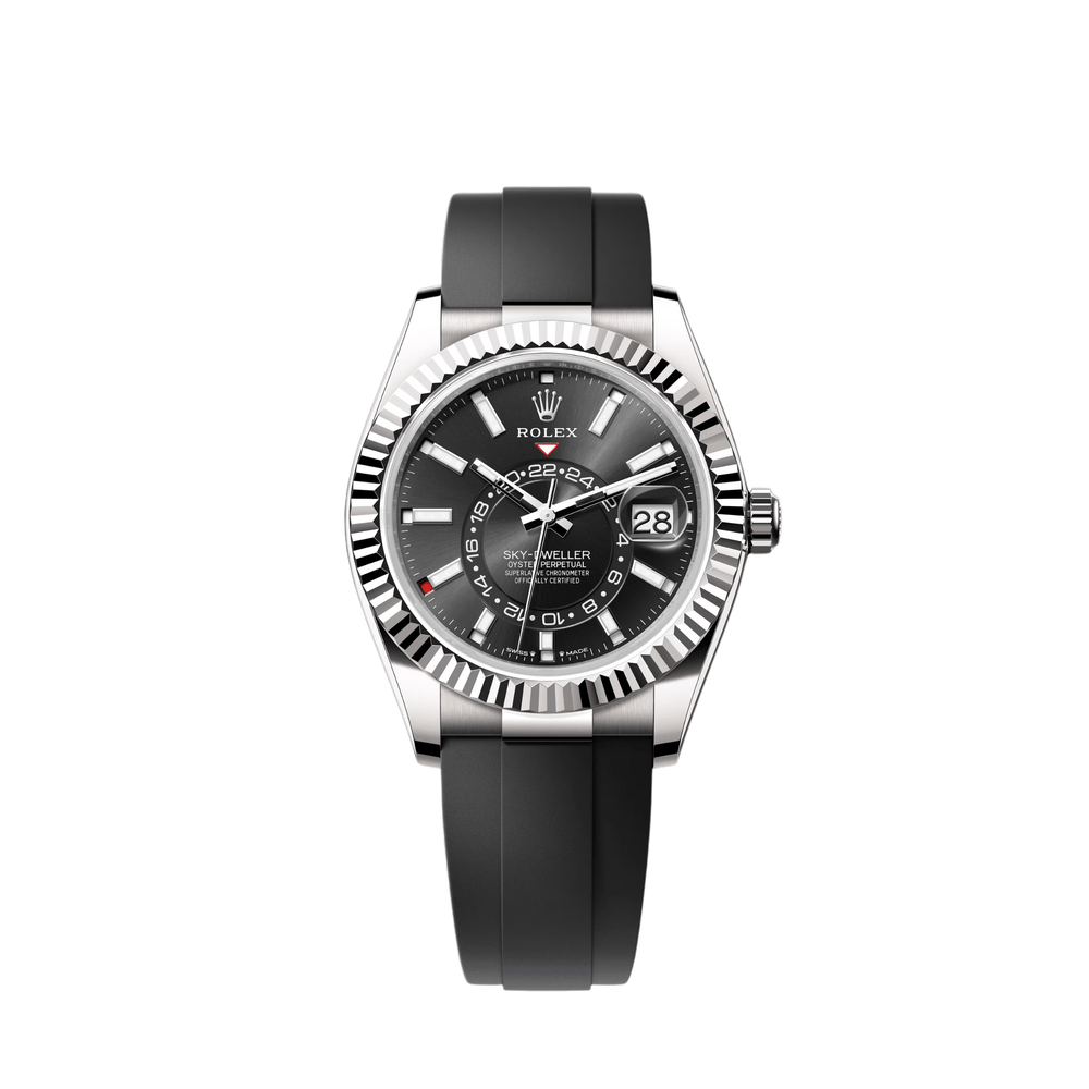 Rolex Sky-Dweller 336239 White Gold Black Dial Oysterflex (2024) - View 6
