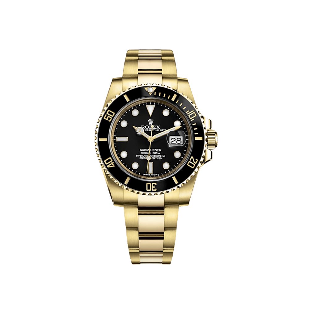Rolex Submariner Date 116618LN Yellow Gold Black Dial (2020) - View 8