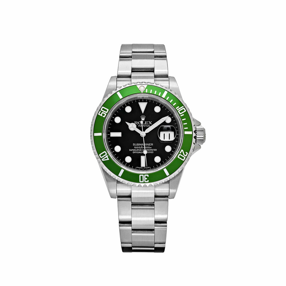 Rolex Submariner Date 16610LV 'Kermit' Bezel Stainless Steel Black Dial Oyster (2008) - View 13