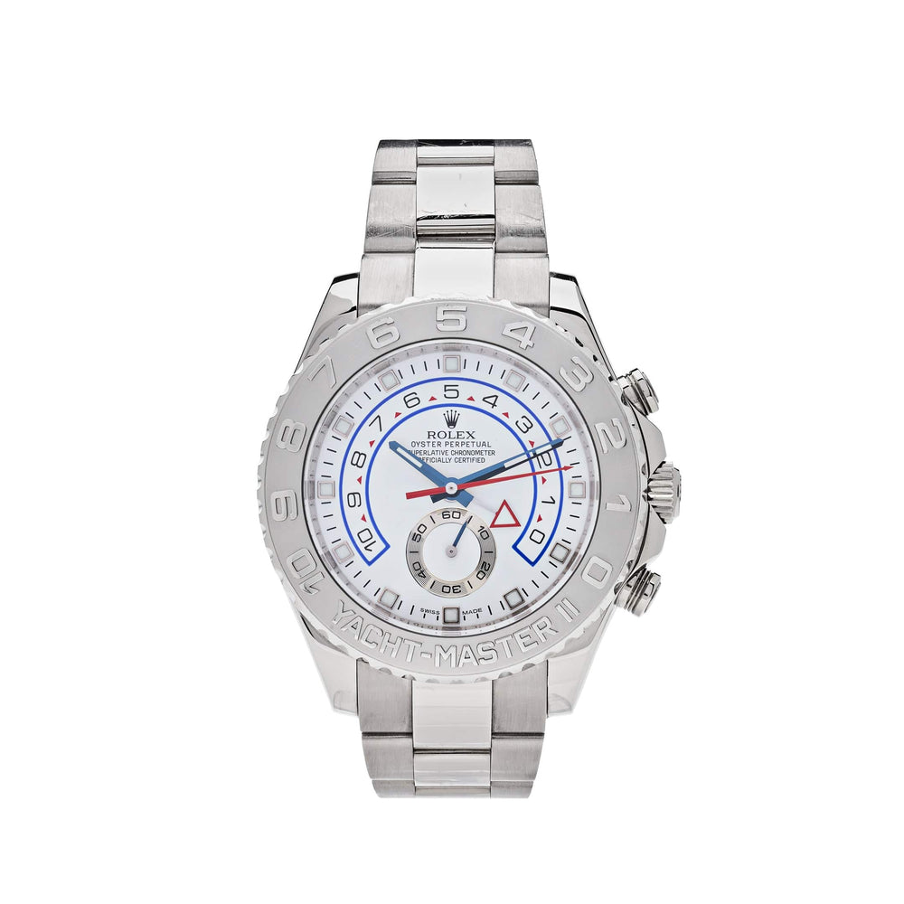 Rolex Yacht-Master II 116689 White Gold Platinum White Dial - View 4