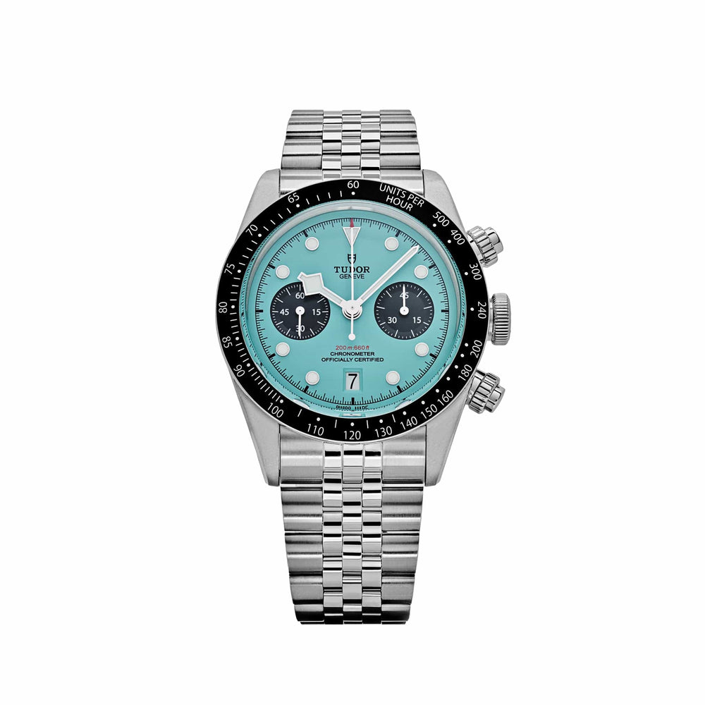 Tudor Black Bay Chrono 79360N-0024 Stainless Steel Turquoise Dial - View 12