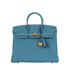 Hermès Birkin 25 Togo Calfskin New Bleu Jean Gold Hardware