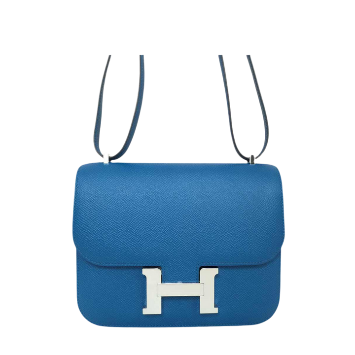 Hermès Constance 18 Bleu Izmir Epsom Palladium Hardware