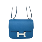 Hermès Constance 18 Bleu Izmir Epsom Palladium Hardware