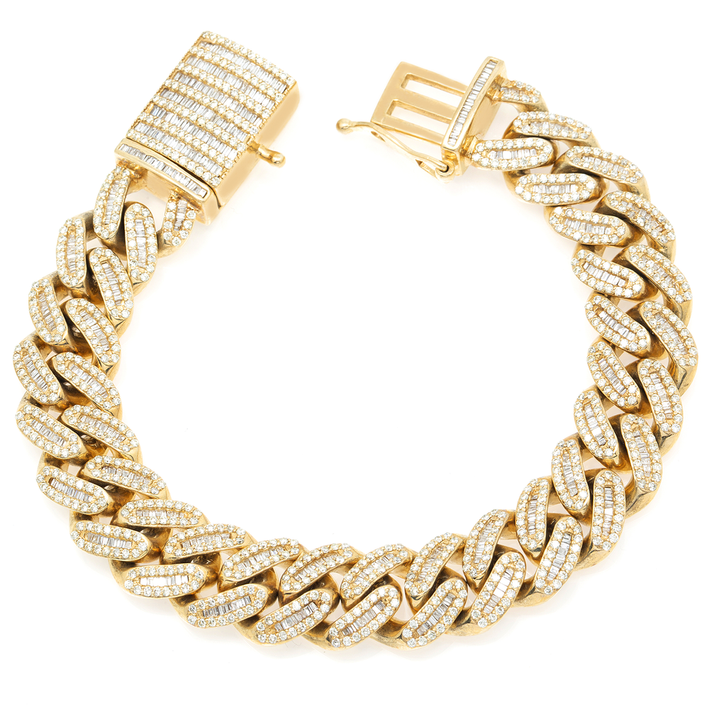 DIAMOND CUBAN BRACELET - View 2