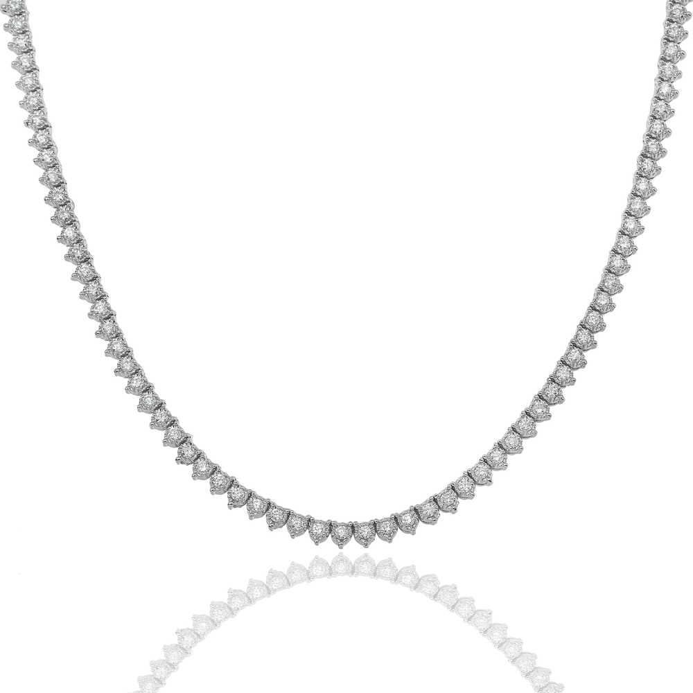 MARTINI DIAMOND TENNIS NECKLACE - View 2