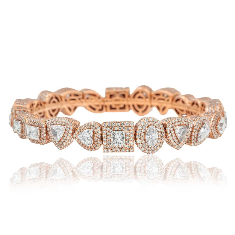 DIAMOND MULTI SHAPE BRACELET - View 2