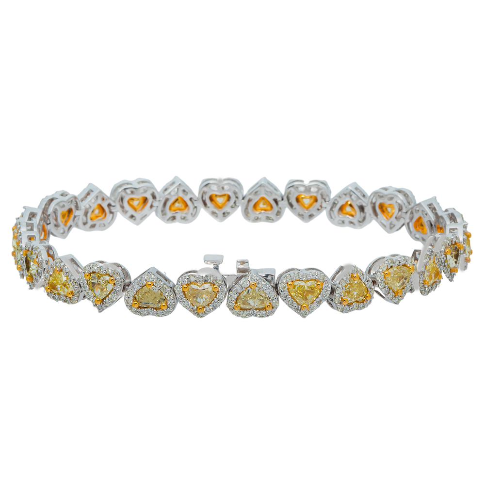 CANARY YELLOW HEART BRACELET - View 2