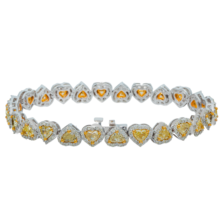 CANARY YELLOW HEART BRACELET - View 2