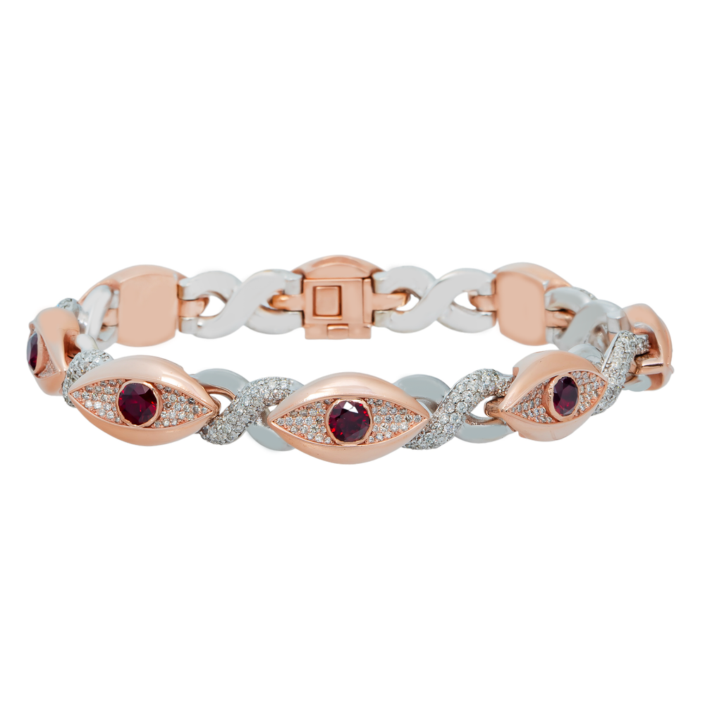 INFINITY EVIL EYE DIAMOND BRACELET - View 2