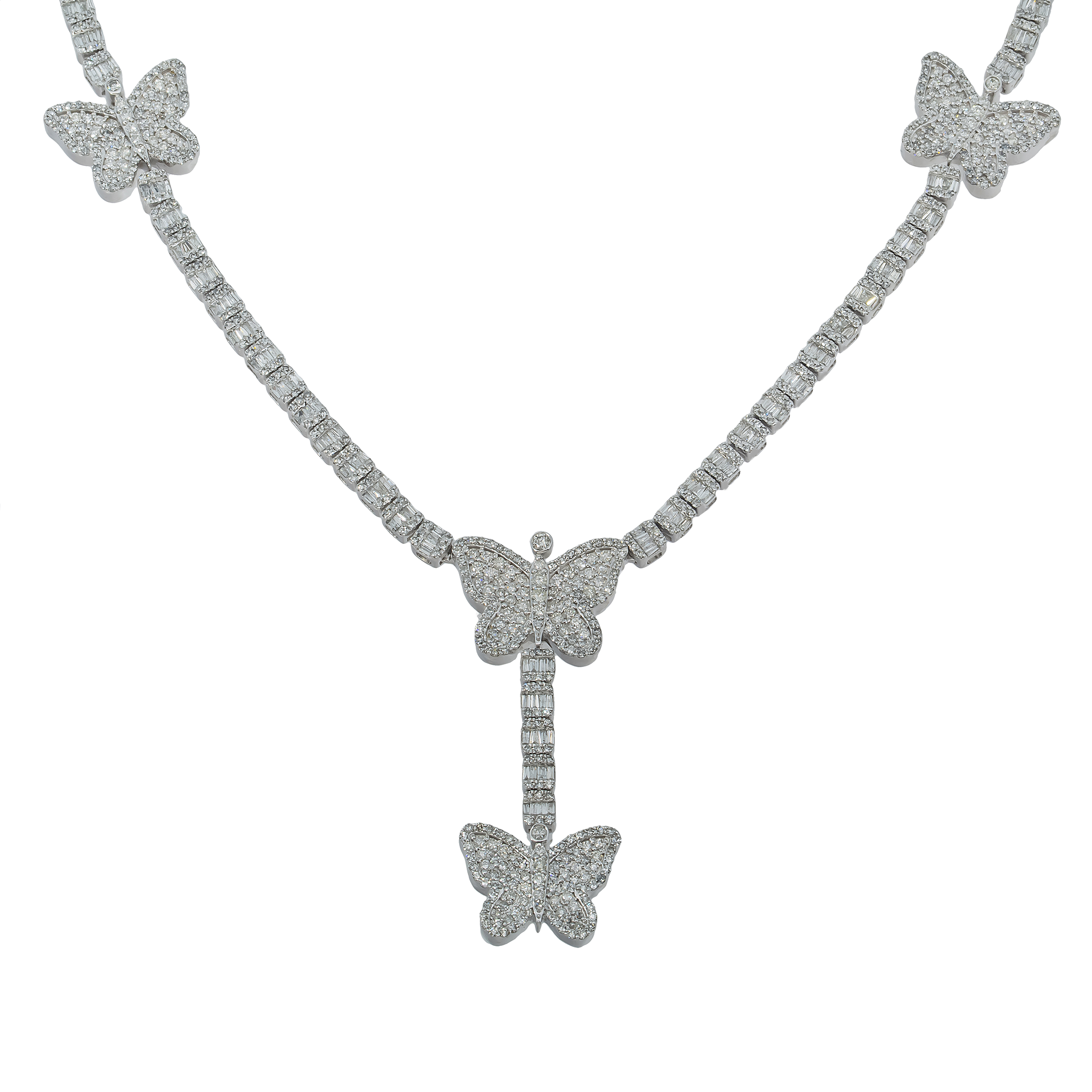 Diamond Butterfly Necklace