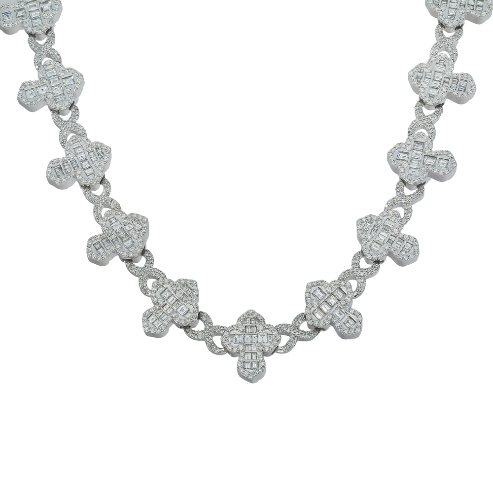 INFINITY DIAMOND CROSS CHAIN - View 2