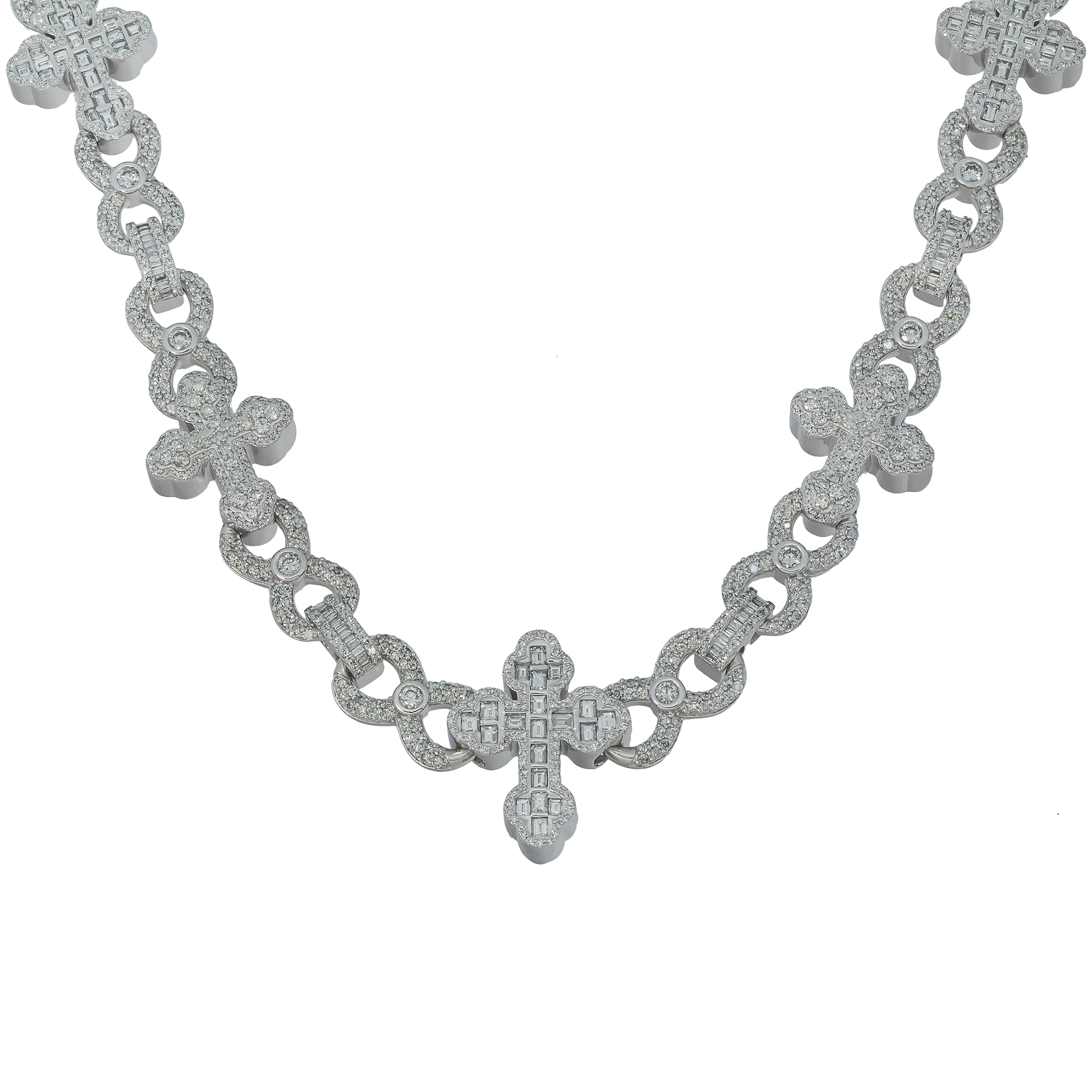 INFINITY DIAMOND CROSS CHAIN - View 2