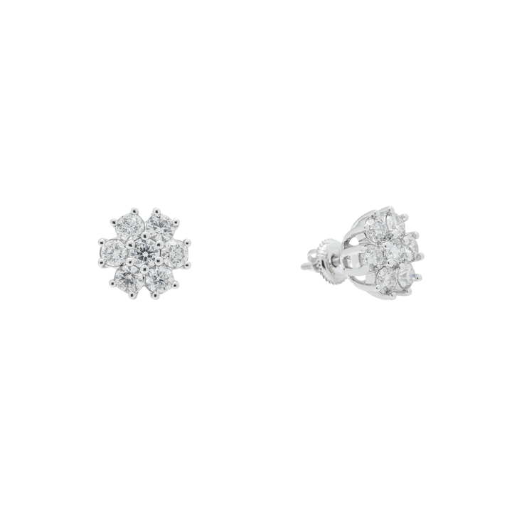 Pendientes de racimo de flores