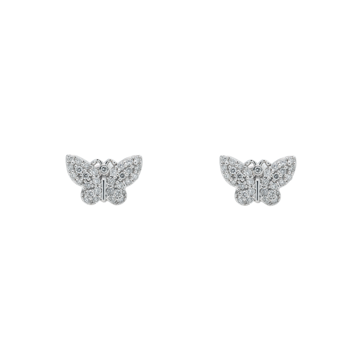DIAMOND BUTTERFLY EARRINGS - View 2