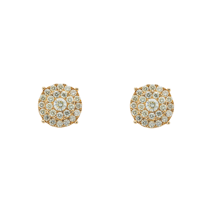 DIAMOND CLUSTER EARRINGS - View 2