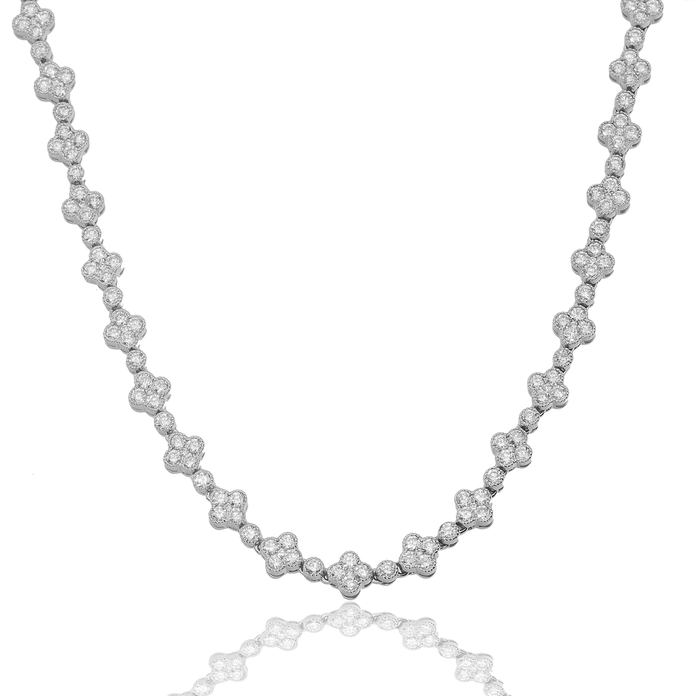 DIAMOND CLOVER NECKLACE - View 3
