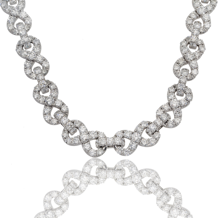 Cadena Eslabón Infinito de Diamantes
