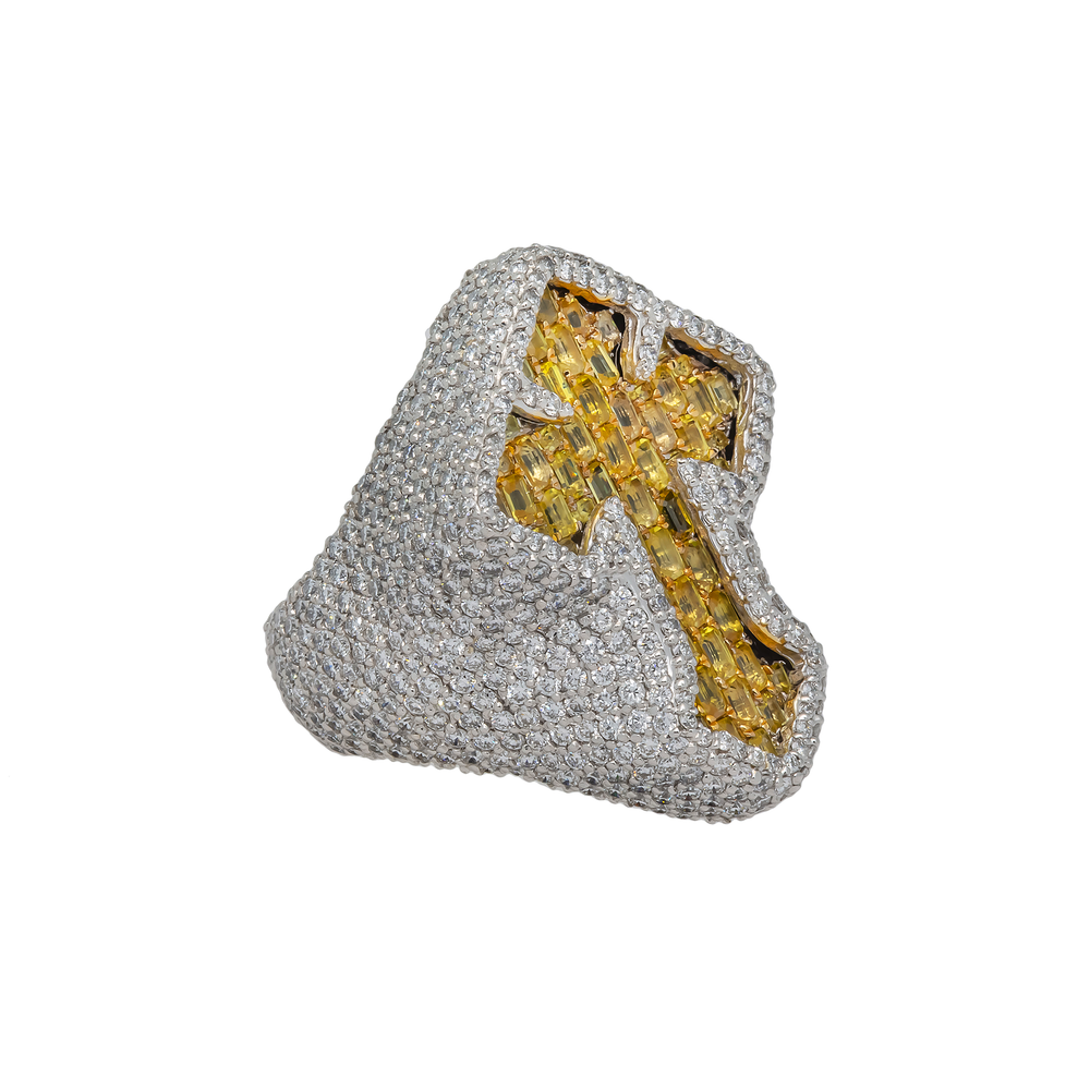 Diamond Cross Ring
