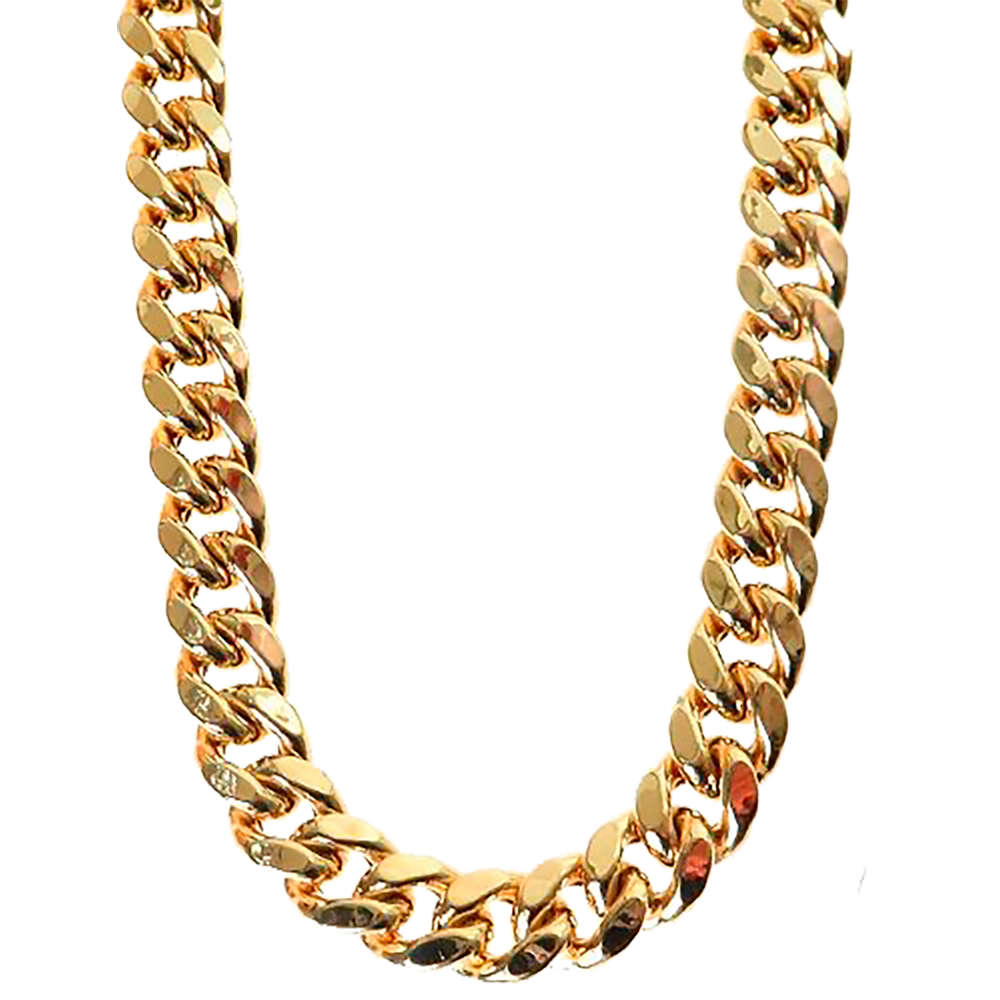 14K Yellow Gold Hollow Miami Cuban 7.5mm