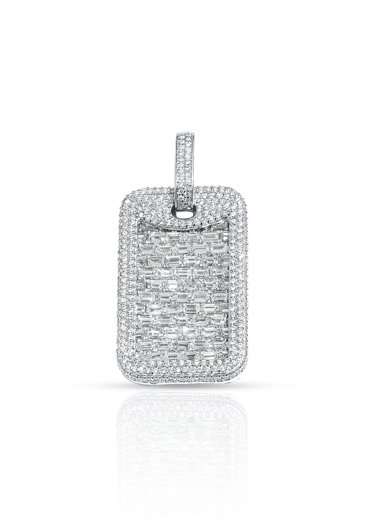 Emerald Cut Dog Tag