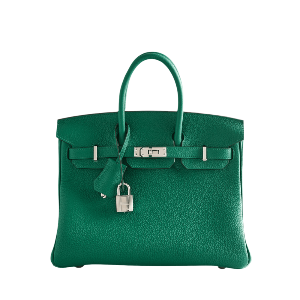 Hermès Birkin 25 Togo Vert Vertigo Palladium Hardware