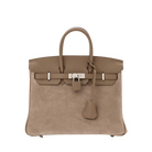 Hermès Birkin 25 Grizlly Swift Calfskin Gris Caillou Etoupe Palladium Hardware