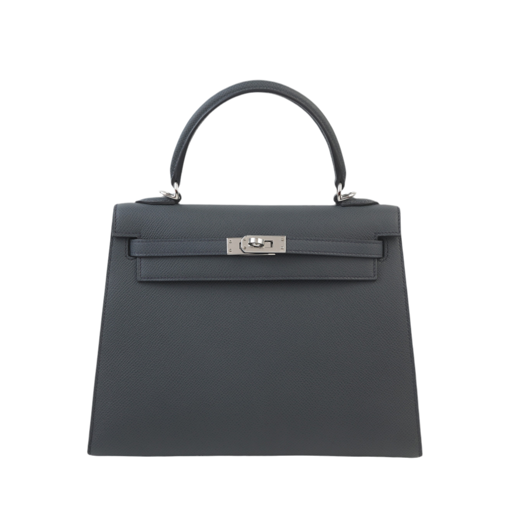 Hermès Kelly II Sellier 25 Epsom Gris Misty Palladium Hardware