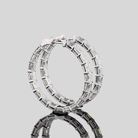7.27 Carat Diamond Hoop Earrings