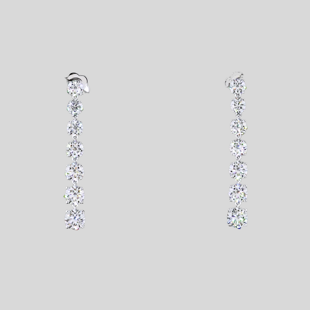 4.56 Carat Diamond Earrings