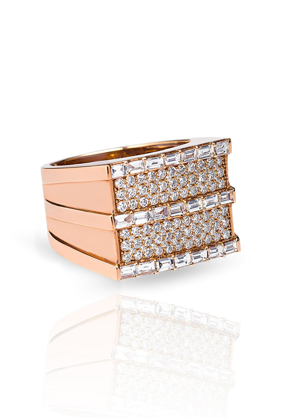 Diamonds Square Ring