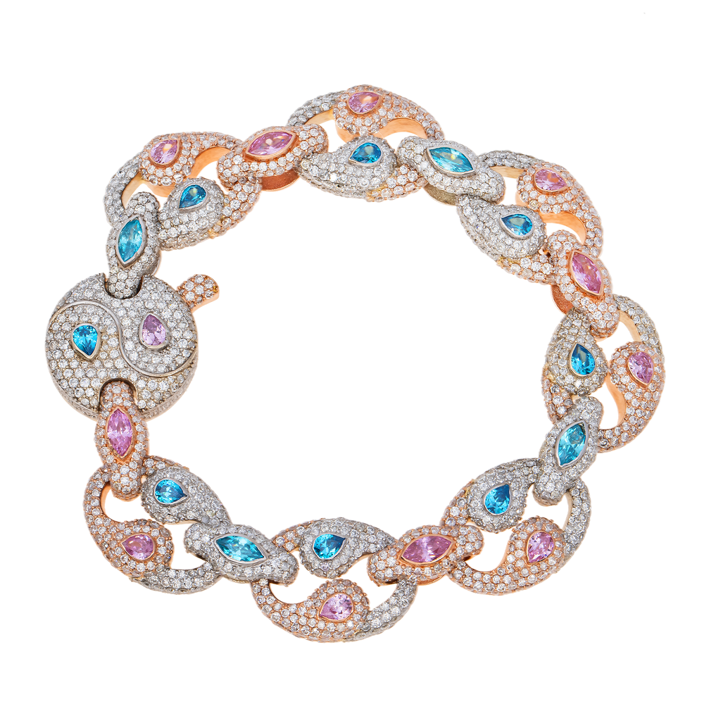 Diamond Ying Yang Bracelet