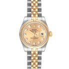 Rolex Datejust 179173 Yellow Gold Stainless Steel Champagne Diamond Dial Jubilee