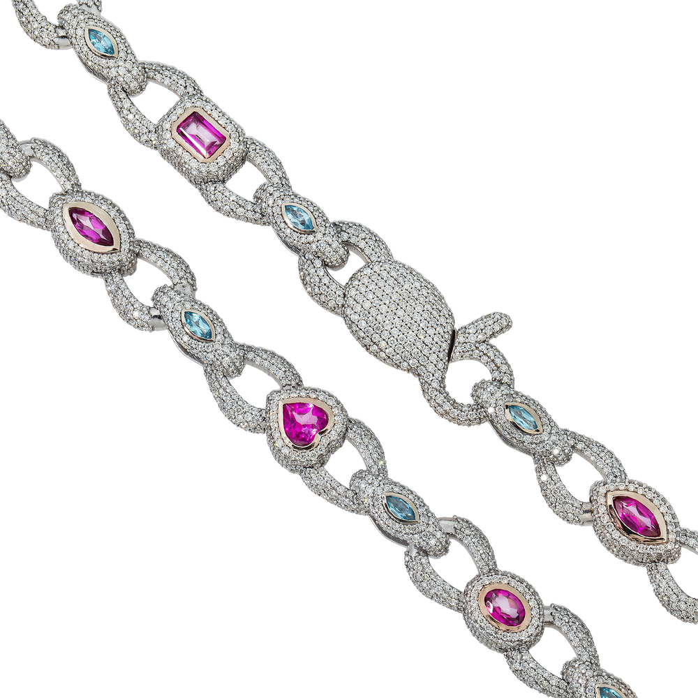 FANCY DIAMOND COLOR NECKLACE - View 2