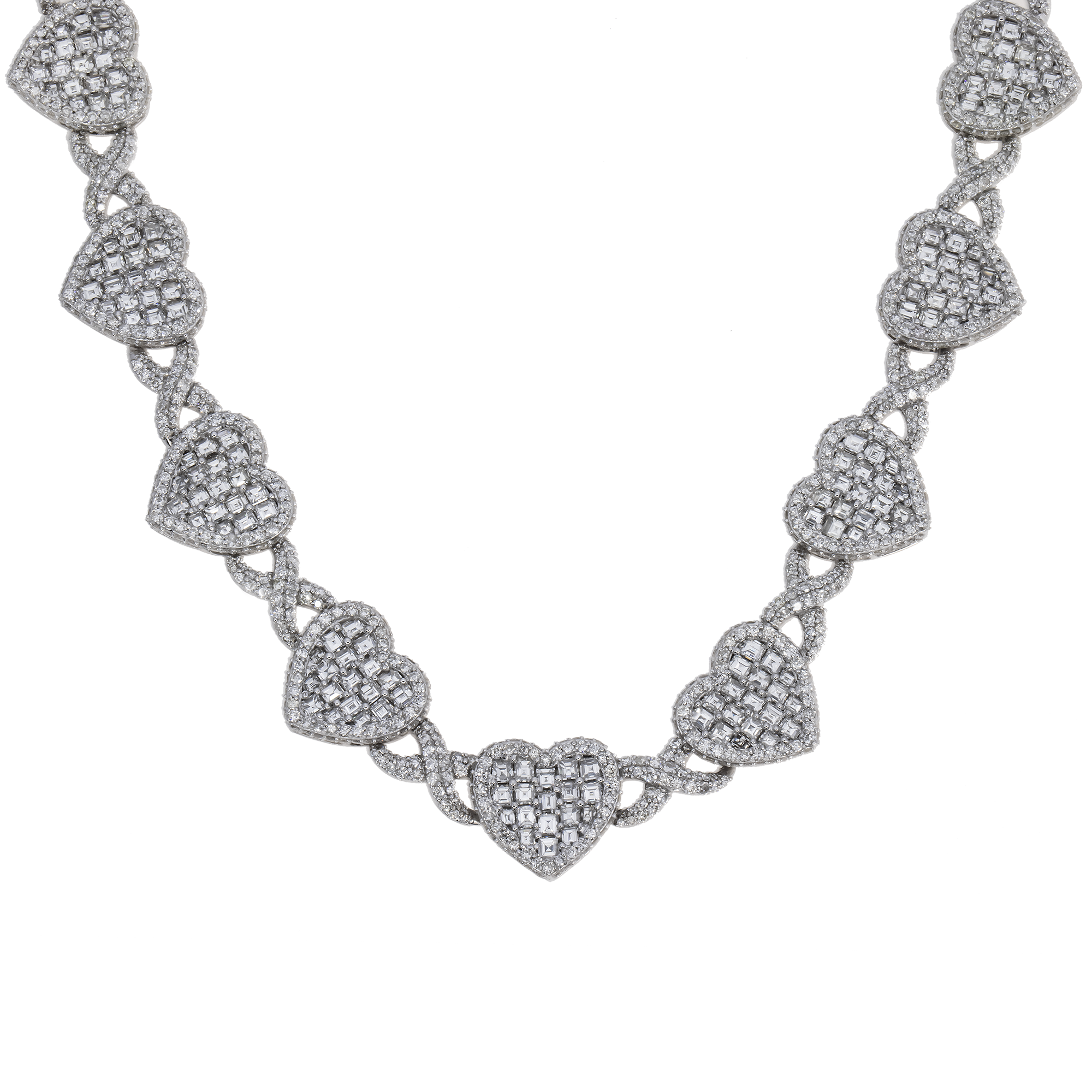 DIAMOND INFINITY HEART NECKLACE - View 2