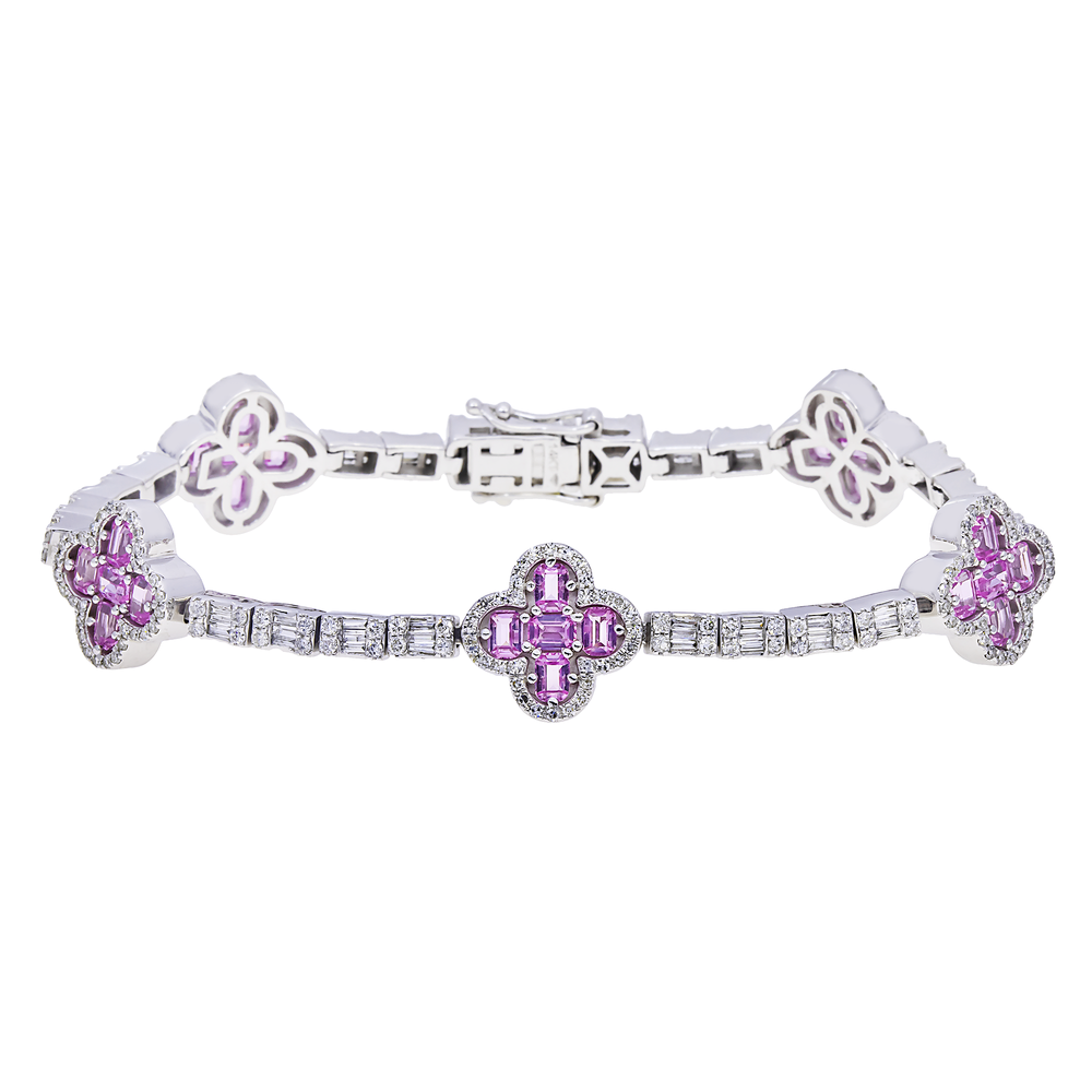 DIAMOND CLOVER BRACELET - View 2