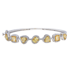 FANCY YELLOW DIAMOND BANGLE - View 2