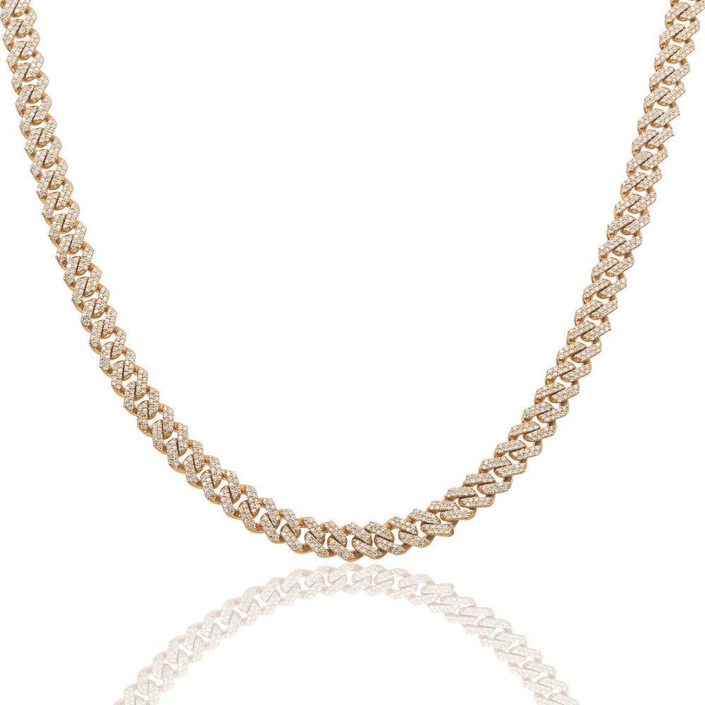 MINI DIAMOND CUBAN LINK - View 2