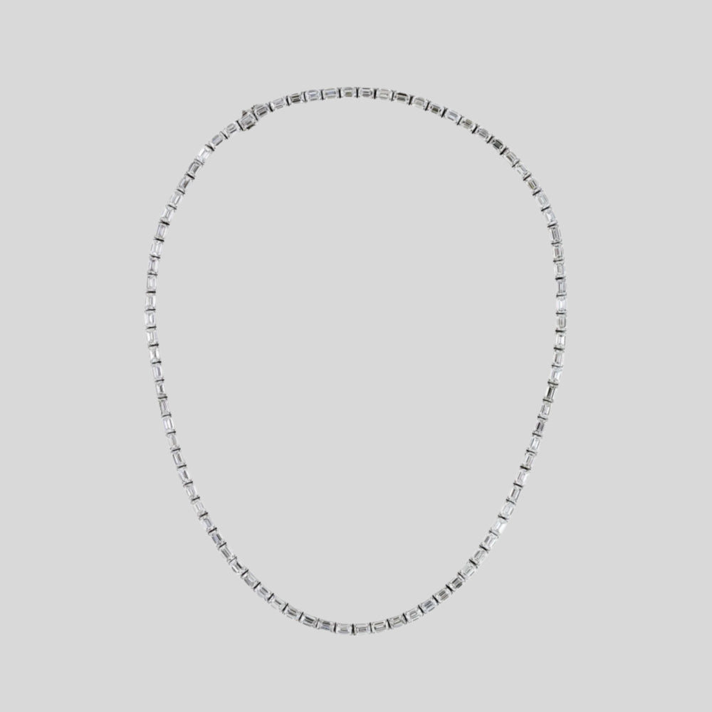 44.08 Carat Diamond Emerald-Cut Necklace