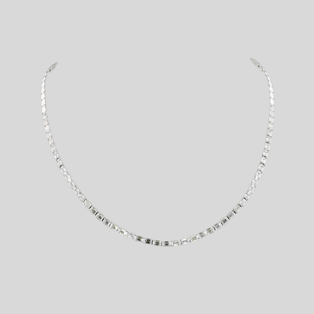 5.44 Carat Diamond Tennis Necklace